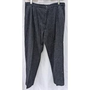 VTG Cotler Men's Color Speckled Pleated Wool Blend Trousers 36x30 USA Made 90s